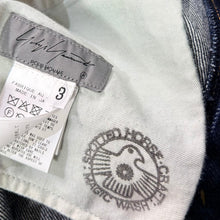 画像をギャラリービューアに読み込む, Yohji yamamoto pour homme ヨウジヤマモトプールオム 25AW SPOTTED HORSE ペイント加工ワイドストレートデニムパンツ 3 インディゴ 15179