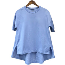 画像をギャラリービューアに読み込む, ENFOLD エンフォルド 20SS シルケット天竺フレアヘムTシャツ 300DS380-1150 38 ブルー 14557