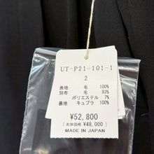 画像をギャラリービューアに読み込む, S'YTE by yohji yamamoto サイト ヨウジヤマモト WASHER WOOL GABARDINE CUT-OUT STRIPED PANTS ウールギャバジンツータックパンツ 2 ブラック UT-P21-101 14820