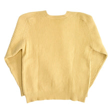 Lade das Bild in den Galerie-Viewer, Cristaseya クリスタセヤ Cashmere wool maxi ribbed raglan sweater カシミヤウールラグランニット XL イエロー 15160