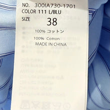画像をギャラリービューアに読み込む, ENFOLD エンフォルド 25AW RIBBON SHIRT リボンストライプシャツ 300IA730-1701 38 ブルー 15557