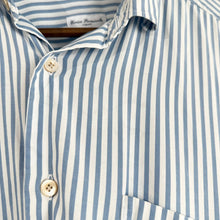 이미지를 갤러리 뷰어에 로드 , Errico Formicola エリコフォルミコラ テンセル地ストライプシャツ 14356
