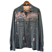 将图片加载到图库查看器,NICENESS ナイスネス 26SS B.PALMER Port Print Board Shirt オープンカラーシャツ S ブラック 15498