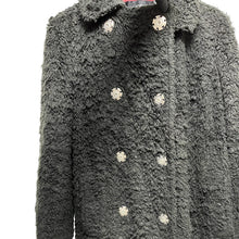 画像をギャラリービューアに読み込む, tricot COMME des GARCONS トリココムデギャルソン 04AW ダブルブレストフェイクファーコート TN-C011 13333