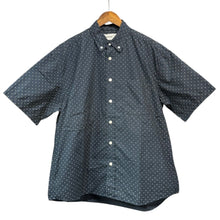 画像をギャラリービューアに読み込む, everyone エブリワン dot button-down short sleeve shirt ボタンダウンドット柄半袖シャツ EV23-SH02 L ネイビー 15074