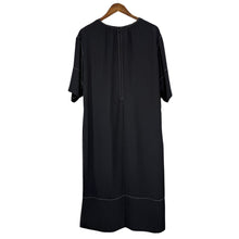 Load image into Gallery viewer, MARNI マルニ 20SS ホワイトステッチレーヨンロングワンピース ABMA0441O1 40 ネイビー 14690