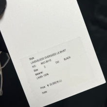 Load image into Gallery viewer, ANCELLM アンセルム 22AW LINENSUEDE OVERSIZED LS SHIRT リネンスウェードオーバーサイズシャツ ANC-SH10