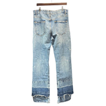 将图片加载到图库查看器,ZARA ザラ RELAXED-FIT ダメージ加工リラックスストレートデニムパンツ 44 インディゴ 14874