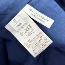 Load image into Gallery viewer, BEAUTY&YOUTH UNITED ARROWS ビューティーアンドユース ユナイテッドアローズ BL LI/DOT HW/W WIDE テレデランリネンドットワイドパンツ S ブルー 15737
