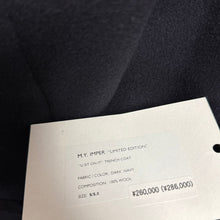 Load image into Gallery viewer, MARINA YEE マリナイー M.Y.IMPER LIMITED EDITION U SIT ON IT Trench Coat ウールトレンチコート 14142