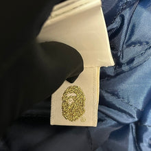 Load image into Gallery viewer, A BATHING APE アベイシングエイプ SAMPLE SHARK VARSITY JACKET レザースリーブシャークスタジャン