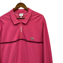 画像をギャラリービューアに読み込む, Supreme×LACOSTE シュプリーム ラコステ 19AW Pique Zip L/S Polo ジップロングスリーブポロシャツ XL ピンク 14730