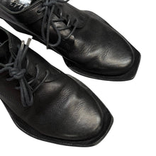 画像をギャラリービューアに読み込む, trippen トリッペン Leather Steady Shoe in Black スクエアレザーシューズ サイズ37 R14598