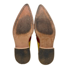 Load image into Gallery viewer, COMME des GARCONS コムデギャルソン 99AW 2トーンウエスタンデザインスリッポンレザーシューズ 23cm イエロー 3489