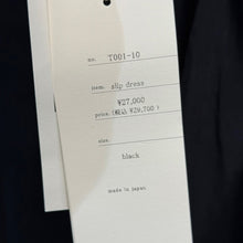 画像をギャラリービューアに読み込む, suzuki takayuki スズキタカユキ slip dress キャミワンピース スリップドレス ブラック T001-10 14266