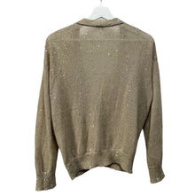 Load image into Gallery viewer, BRUNELLO CUCINELLI ブルネロクチネリ スナップボタンスパンコールリネンシルクカーディガン