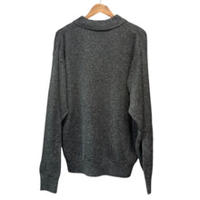 画像をギャラリービューアに読み込む, URU ウル 25AW Knit polo ロングスリーブウールニットポロ 25FUK06 2 グレー 15081