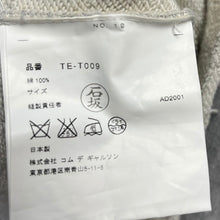 画像をギャラリービューアに読み込む, tricot COMME des GARCONS トリココムデギャルソン ネックデザインハーフスリーブスウェット AD2001