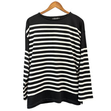 Lade das Bild in den Galerie-Viewer, AUBERGE オーベルジュ BIG CHARLOTTE ボーダーカットソー ロングスリーブTシャツ 40 ブラック×ホワイト R14628