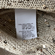 Load image into Gallery viewer, BRUNELLO CUCINELLI ブルネロクチネリ スナップボタンスパンコールリネンシルクカーディガン