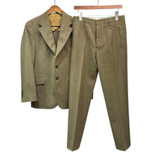 画像をギャラリービューアに読み込む, RRL ダブルアールエル イタリア製 ウエスタンディティールウールセットアップスーツ ジャケット スラックス ブラウン 15104