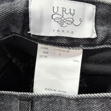 画像をギャラリービューアに読み込む, URU ウル 21AW WISM別注 COTTON DENIM TUCK PANTS タックデザインデニムパンツ 21FCD03WISM 2 ブラック 14964
