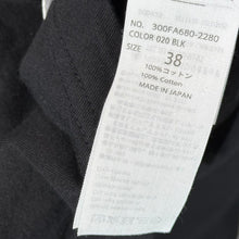 Load image into Gallery viewer, ENFOLD エンフォルド 22AW ソフト天竺HexagonTシャツ 300FA680-2280 38 ブラック R14648