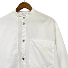 Load image into Gallery viewer, nagonstans ナゴンスタンス 23SS T/Cブロード All-round SH バンドカラーデザインシャツ 470GS830-0770 M ホワイト 14693