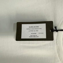 Lade das Bild in den Galerie-Viewer, Room no.8 ルームエイト 24AW SUPIMA CO SHOULDER SLIT TOPS ショルダースリットTシャツ R8S-185-5400 F ホワイト 15728