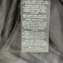 画像をギャラリービューアに読み込む, SAINT LAURENT PARIS by ANTHONY VACCARELLO サンローラパリ ピンストライプウールストレートワイドスラックスパンツ 700933 Y2F40 14282