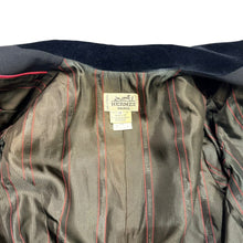 Load image into Gallery viewer, HERMES エルメス フランス製 ベロア切替ジップデザインテーラードジャケット 40 ブラック 15753