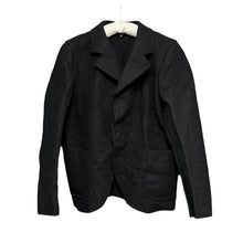 画像をギャラリービューアに読み込む, COMME des GARCONS コムデギャルソン 17AW ウール圧縮フェルトスナップボタンテーラードジャケット GT-J019 S ブラック 3455