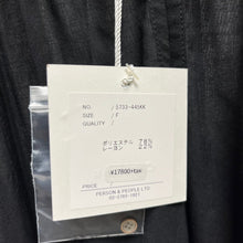 画像をギャラリービューアに読み込む, CHIGNON シニヨン 袖ギャザーシアーワンピース F ブラック 5733-445KK 71