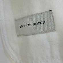 画像をギャラリービューアに読み込む, DRIES VAN NOTEN ドリスヴァンノッテン 25SS ジップアップ刺繍デニムジャケット M ホワイト 15285