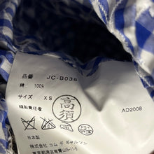 Load image into Gallery viewer, JUNYA WATANABE ジュンヤワタナベ 09SS フラワー刺繍ギンガムチェックノースリーブシャツ JC-B036