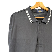 画像をギャラリービューアに読み込む, FRED PERRY フレッドペリー LS TWIN TIPPED SHIRT  M3636 ロングスリーブポロシャツ XL ブラック 14761