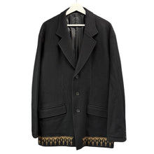 画像をギャラリービューアに読み込む, S'YTE by yohji yamamoto サイト ヨウジヤマモト COMPRESSED JERSEY ETHNIC EMBROIDERED JACKET ウール刺繍ジャケット UV-J09-103 14236