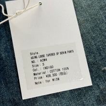 画像をギャラリービューアに読み込む, ANCELLM アンセルム WISM別注 23AW AGING LOOSE TAPERED 5P DENIM PANTS ダメージ加工デニムパンツ ACW4 14341