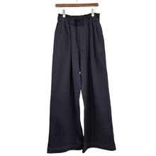 Lade das Bild in den Galerie-Viewer, DRIES VAN NOTEN ドリスヴァンノッテン 24AW HAMA 3タックワイドスウェットパンツ M ネイビー 14766