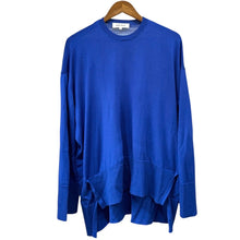 画像をギャラリービューアに読み込む, ENFOLD エンフォルド 21AW ウールハイゲージボックスプルオーバーニット 300EA870-2570 38 ブルー R14543
