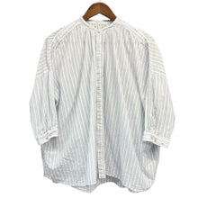画像をギャラリービューアに読み込む, suzuki takayuki スズキタカユキ 22SS khadi shirtⅡ カディコットンストライプシャツ S221-17 14262
