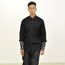Load image into Gallery viewer, COMME des GARCONS SHIRT コムデギャルソンシャツ 22SS ドット柄レイヤードスリーブシャツ FI-B029 14112