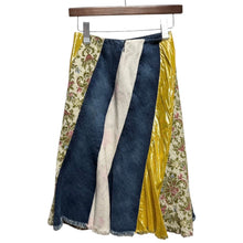 画像をギャラリービューアに読み込む, tricot COMME des GARCONS トリココムデギャルソン 01AW マルチファブリックパッチワークスカート TC-S002 AD2001 14211