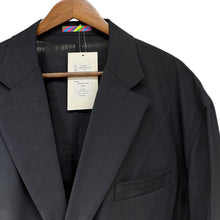 画像をギャラリービューアに読み込む, is-ness イズネス SUMMER WIDE JACKET サマーウールテーラードジャケット 31SSJK01 48 ブラック 14969