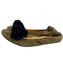 Load image into Gallery viewer, LANVIN ランバン 07AW スウェードレザーベロアリボンデザインバレエシューズ パンプス 14521