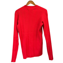 画像をギャラリービューアに読み込む, Vaporize ヴェイパライズ 22AW Random Rib Hi Neck M レッド リブ編みハイネックカットソー 14857