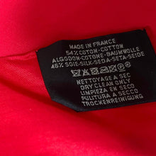 画像をギャラリービューアに読み込む, HERMES エルメス コットンシルクカレ50 レッド 3510