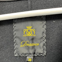 Lade das Bild in den Galerie-Viewer, Drawer ドゥロワー ダブルフェイスウールノーカラーコート 6525-234-0450 38 ブラック 3469