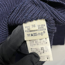 画像をギャラリービューアに読み込む, HERMES エルメス シルク混ディープVネックネックニットセーター 36 ネイビー 3472
