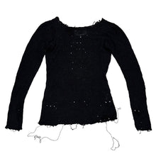 Load image into Gallery viewer, Maison Margiela メゾンマルジェラ 16SS デストロイダメージ加工シルクニットセーター